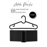 Adda Works 10'lu Siyah Kırılmaz Elbise Askısı İnce Kıyafet Askısı Dolap Düzenleyici Gömlek Tişört Pantolon Askılığı