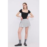 Addax Kare Yaka Kısa Kollu Bluz B1559