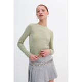 Addax Yanları Büzgülü Basic Bluz B4164-U13