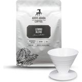 Addis Ababa Coffee 225 gr Lemmu Blend Filtre Kahve & V60 Dripper Seti Etiyopya Lezzeti