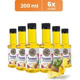 Addis Ababa Coffee 6'lı Ananas Aromalı Kahve Şurubu 6x200 ml & Premium Blend Kahve 100 gr