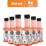 Addis Ababa Coffee 6'lı Bubble Gum Aromalı Kahve Şurubu 200 ml 6x200ml & Premium Blend Kahve 100 gr