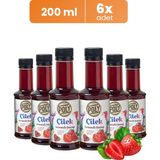 Addis Ababa Coffee 6'lı Çilek Aromalı Kahve Şurubu 6x200 ml & Premium Blend Kahve 100 gr