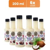 Addis Ababa Coffee 6'lı Hindistan Cevizi Aromalı Kahve Şurubu 6x200 ml & Premium Blend Kahve 100 gr