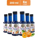 Addis Ababa Coffee 6'lı Turunç Aromalı Kahve Şurubu (6X200 Ml.) & Premium Blend Kahve 100 Gr.
