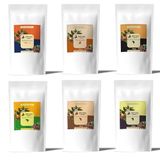 Addis Ababa Coffee - Dünya Kahveleri 6 çeşit X 100 Gr - Arabica - / Brezilya Santos/Endonezya/Etiyopya Sidamo/Etiyopya Yirgacheffe/Guatemala - (Filtre Kahve)