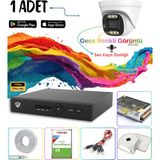 Adecam 1'li Full Hd Ahd Güvenlik Kamera Sistemi - Gece Renkli & Sesli Set + 30 Gün Kayıt, cepten izleme