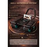Adefco Ab Roller 4 Tekerlekli Karın Kası Aleti Ab Rollout Egzersiz Platformu Sayaçlı - Siyah