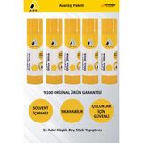 Adel 5 Adet Küçük Boy Renkli Yapıştırıcı Seti 5 x 8 gr Solvent İçermeyen Çocuklar İçin Güvenli