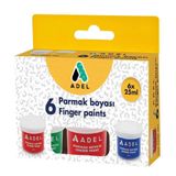 Adel 6 Renk 25 ml Parmak Boyası