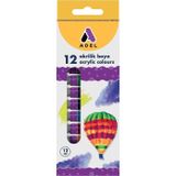 Adel Akrilik Boya 12Ml 12 Li Tup Ambalaj 2340000038