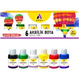 Adel Akrilik Boya Klasik Ana Renkler 6 Renk (6X25 Ml) 1 Paket Adel Akrilik Boya Ana Renkler 6*25 ml 1 Paket - Renkli