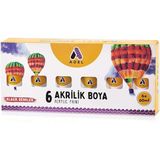 Adel Akrilik Boya Temel Renk 6 Renk