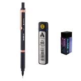 Adel Blackline Metal Govdeli Versatil Kalem 0.7 Mm Sıyah-Rose + Prime 0,7 Uc 60Li + Silgi