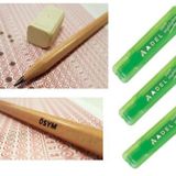 Adel Fosforlu Kalem 3 Adet Yeşil Renk Faber-Castell Natural Ösym Kurşun Kalemi 10"Li 2,5B