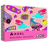 Adel Fun Karton Kapak Resim Defteri 35x50 cm 15 Yaprak 000078 Pembe