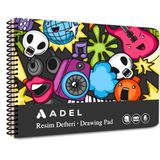 Adel Fun Karton Kapak Resim Defteri 35x50 cm 15 Yaprak 000078 Siyah