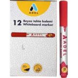 Adel Kırmızı Beyaz Tahta Kalemi 12'li Kutu 4,6 mm Maxi Tip Kalın Uçlu Sarf Malzemeler