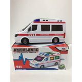 Adel Oyuncak Oyuncakadresi Pilli 3D Işıklı Hareketli Oyuncak Ambulans - Renkli