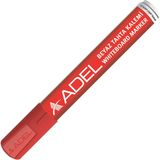 Adel Permanent Yuvarlak Uç Kırmızı Markör Koli Kalemi