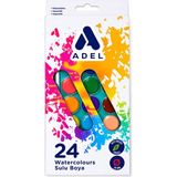 Adel Sulu Boya 24 Lü - Çok Renkli