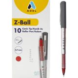 Adel Z-Ball Roller Kalem 0.7 Mm Kırmızı 10 Adet