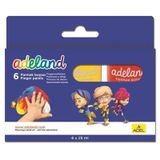 Adeland 6 Renk 25 ml Parmak Boyası