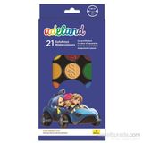 Adeland Suluboya 21 Renkli Boya Seti 30 mm 21 Parça Çocuklar İçin Eğlenceli