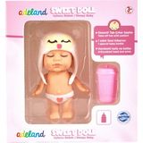 Adeland Sweet Doll Uykucu Bebek Beyaz Renkli Desenli Tak-Çıkar Şapka ile 2-4 Yaş Kız Çocuklar İçin