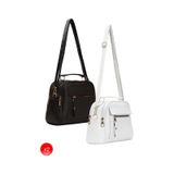 Adelina Bags Kadın Günlük Siyah Ve Beyaz El Ve Omuz Çantası 2 Adet Siyah - Beyaz