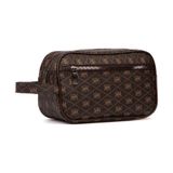 Adelina Bags Kahverengi Desenli Portföy Seyahat El Çantası Hangbag Kahverengi