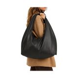 Adelina Bags Siyah Salaş Büyük Boy Yumuşak Dokulu Shopper Kol Ve Omuz Çantası Siyah