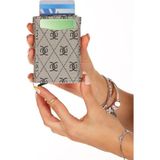 Adelina Bags Unisex Rio Mekanizmalı Otomatik Kızaklı Kartlık Cüzdan - Kum - Nubuk