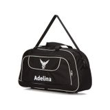 Adelina Bags Unisex Siyah Seyahat Tatil Spor Kabin Boy Kumaş Valiz El Ve Omuz Çantası Siyah