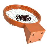 Adelinspor Double Intagrated 45 cm Sabit Çift Boru Basketbol Çemberi Çift Boru Özel 4 mm Floş İp Basketbol Filesi Hediyeli