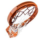 Adelinspor Double Intagrated 45 cm Yaylı Çift Boru Basketbol Çemberi Çift Boru Özel 4 mm Floş İp Basketbol File Hediyeli