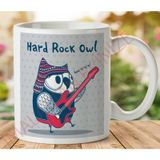 Adell 1-041 BAYKUŞ HARD ROCK OWL Seramik Kupa Bardak