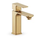 Adell Bloc Lavabo Bataryası Mat Altın Fırçalı (Brushed Gold) Modern Lavabo Musluğu | 159401018