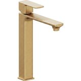 Adell Bloc Uzun Lavabo Bataryası Mat Altın Fırçalı (Brushed Gold) Modern Lavabo Musluğu | 159401518 - Gold - Altın