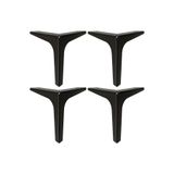 Adem Koç 15 Cm Elegance Lüks Metal Mobilya Koltuk Baza Ayağı Siyah 4 Adet