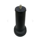 Adem Koç 15 cm Texture Siyah - M8 İnce Diş Dekoratif Mobilya Baza Ayağı