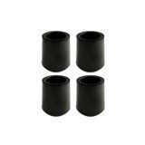Adem Koç 21 Mm Pvc Sandalye Profil Ayak Pabucu Sessiz Yumuşak - Siyah (4 Adet)