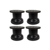 Adem Koç Ayarlı Siyah Metal Baza Ayağı 5-7 cm (42 mm - 4’lü Takım)