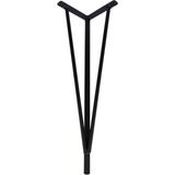 Adem Koç Firkete Metal Mil Siyah 45 cm Masa Sehpa Ayağı