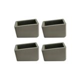 Adem Koç Kaydırmaz Merdiven Ayağı Plastiği Merdiven Pabucu 20x30 Mm Gri 4 Adet