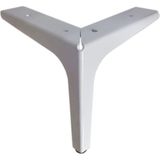 Adem Koç Plastik 12 cm Elegance Lüks Metal Mobilya Koltuk Baza Ayağı Dolap Ayağı - Tv Ünitesi Ayağı - Beyaz