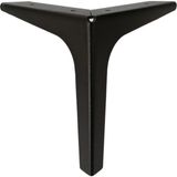 Adem Koç Plastik 12 cm Elegance Lüks Metal Mobilya Koltuk Baza Ayağı Dolap Ayağı - Tv Ünitesi Ayağı - Siyah