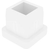 Adem Koç Plastik 15X15 mm Düz Iç Profil Tapası - Içe Geçme Tapa (20 Adet) - Beyaz