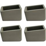Adem Koç Plastik 20X40 mm Kaydırmaz Merdiven Ayağı Plastiği PVC Malzemeden 4 Adet
