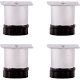 Adem Koç Plastik 5 cm Tablalı Ayarlı Masa Dolap Mobilya Tezgah Ayağı Çap 42MM (4'lü)
